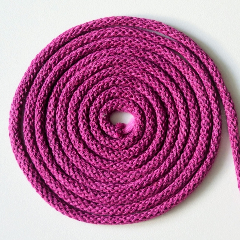 Baumwollkordel 5mm Dunkel Fuchsia